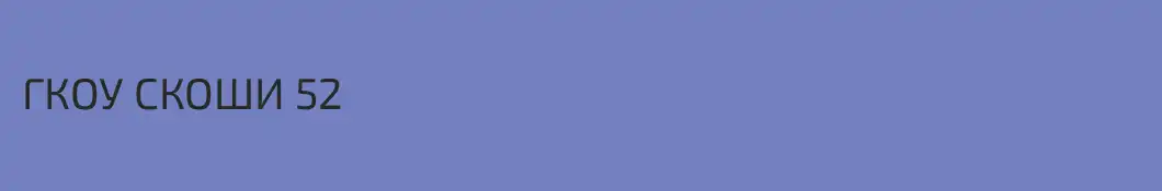 ГКОУ СКОШИ 52